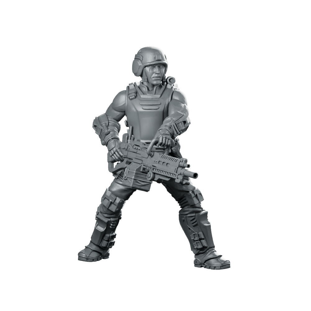 Human Colonial Marine Pvt Karl Hancock Miniature Heavy - Papsikels Miniatures - We Print Miniatures