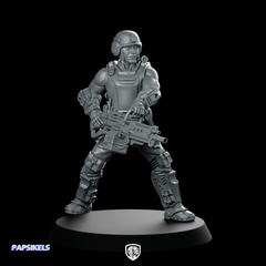 Human Colonial Marine Pvt Karl Hancock Miniature Heavy - Papsikels Miniatures - We Print Miniatures