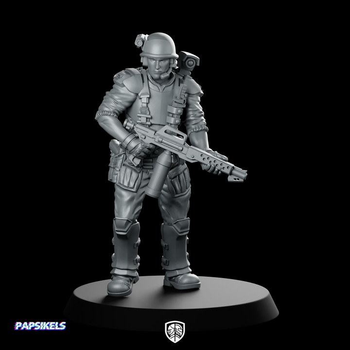 Menschliche Kolonialmarine Pvt Lance Lyles Miniatur