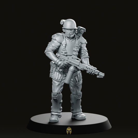 Human Colonial Marine Pvt Lance Lyles Miniature - Papsikels Miniatures - We Print Miniatures