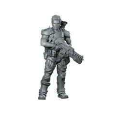 Human Colonial Marine Pvt Leon Hennesy Miniature Sci-Fi Miniature 360 Spin 01