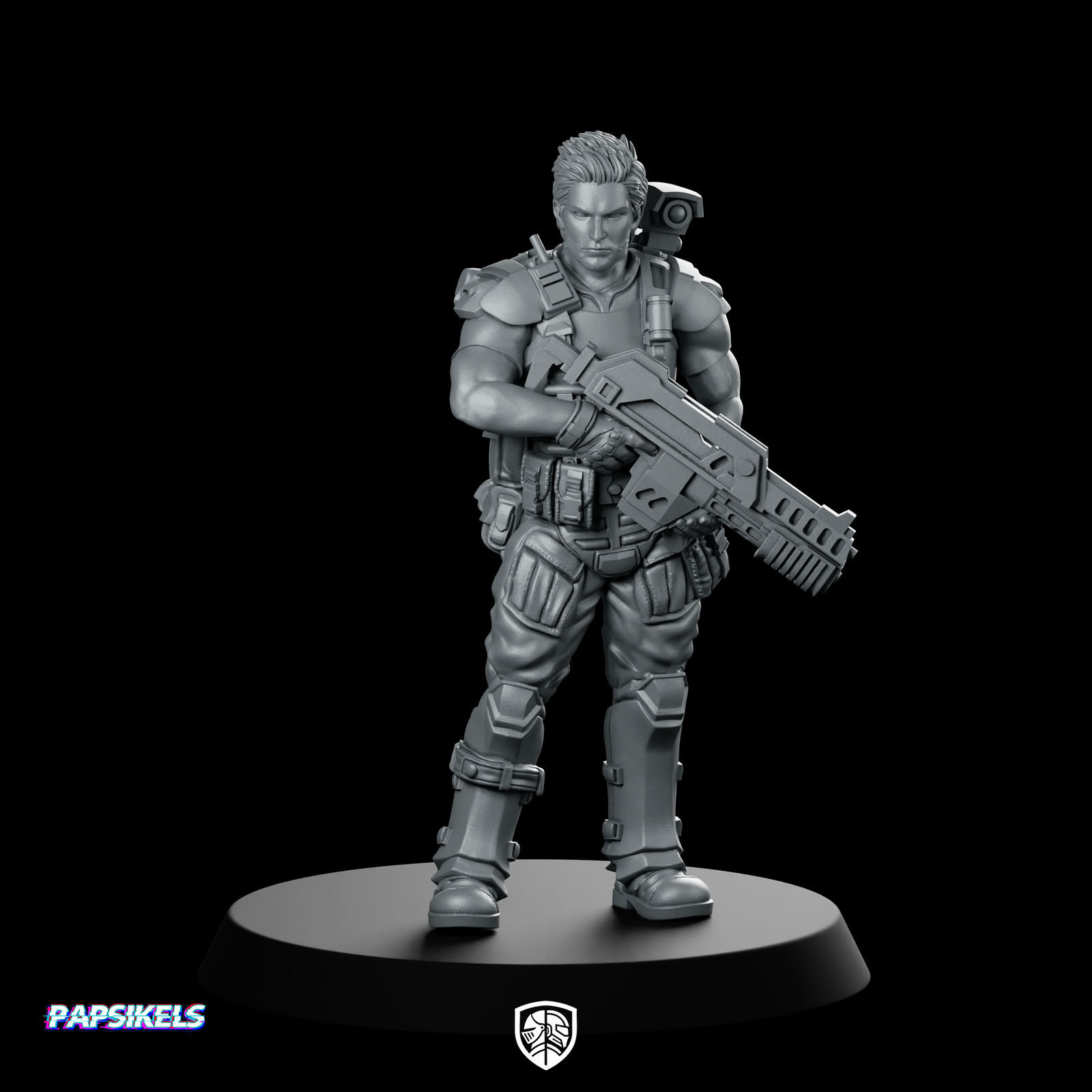 Human Colonial Marine Pvt Leon Hennesy Miniature Sci-Fi