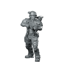 Soldier Matthew Greenscout Miniature Sci-Fi Stealth Infiltrator Miniature 360 Spin 01