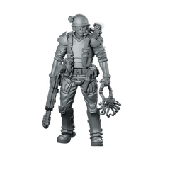Human Colonial Marine Pvt Michael Brown Miniature Cinematographer Miniature 360 Spin 01