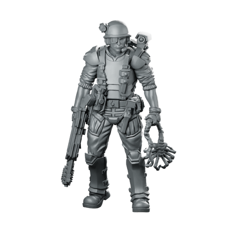 Human Colonial Marine Pvt Michael Brown Miniature Cinematographer Miniature 360 Spin 01