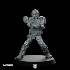 Human Colonial Marine Pvt Sean Keegan Miniature Sci - Fi - Papsikels Miniatures - We Print Miniatures