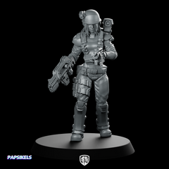 Human Colonial Marine Rika Miniature Sci-Fi Soldier Trooper