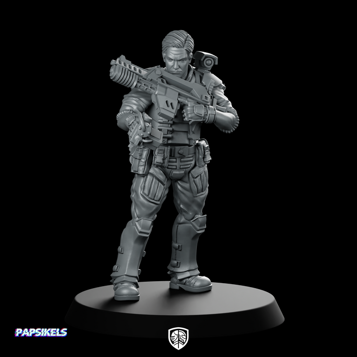 Menselijke koloniale marinier sergeant James Meadows miniatuur sciencefiction
