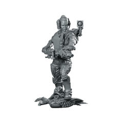 Alien Hunter Gunner Pvt Nia Miniature Sci-Fi Heroine Miniature 360 Spin 01