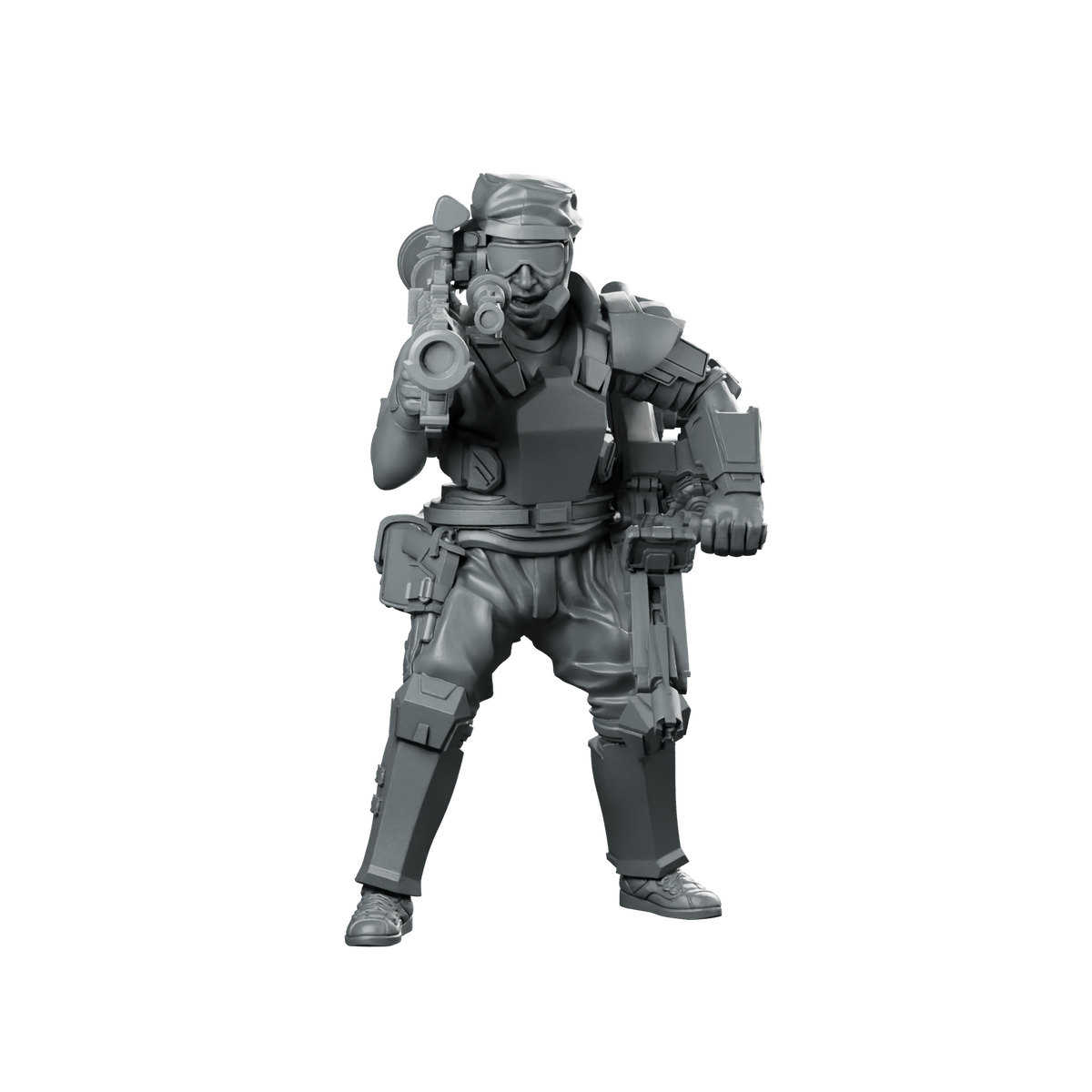 Human Colonial Marine Smart Gunner Scott Miniature Miniature 360 Spin 01