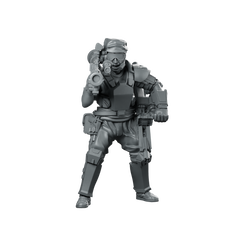 Human Colonial Marine Smart Gunner Scott Miniature Miniature 360 Spin 01