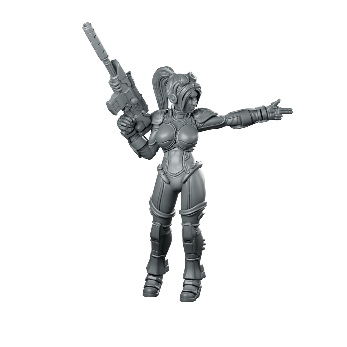 Human Covert Operative Agent Avon Davila 4 Miniature 360 Spin 01