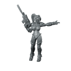 Human Covert Operative Agent Avon Davila 4 Miniature 360 Spin 01