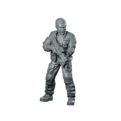 Human Cyborg Chief Security Officer 2 Miniature Sci - Fi - Papsikels Miniatures - We Print Miniatures