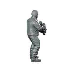 Human Cyborg Chief Security Officer 2 Miniature Sci - Fi - Papsikels Miniatures - We Print Miniatures