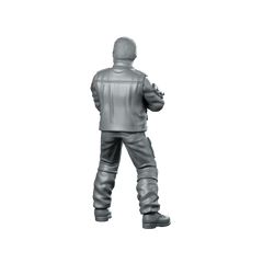 Human Cyborg Chief Security Officer 2 Miniature Sci - Fi - Papsikels Miniatures - We Print Miniatures