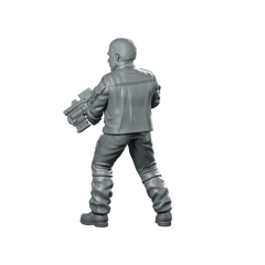 Human Cyborg Chief Security Officer 2 Miniature Sci - Fi - Papsikels Miniatures - We Print Miniatures