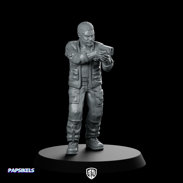Human Cyborg Chief Security Officer Miniature Sci-Fi