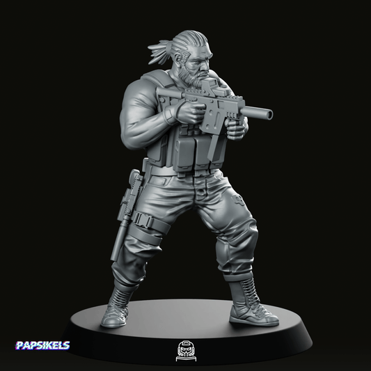 Human Marine Code Name Bishop Miniature - Papsikels Miniatures - We Print Miniatures