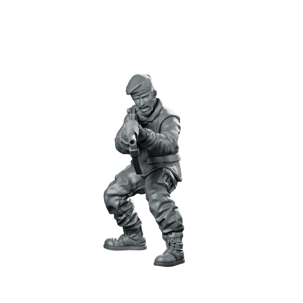 Human Military Police Entrance Guard C Rebel Miniature 360 Spin 01