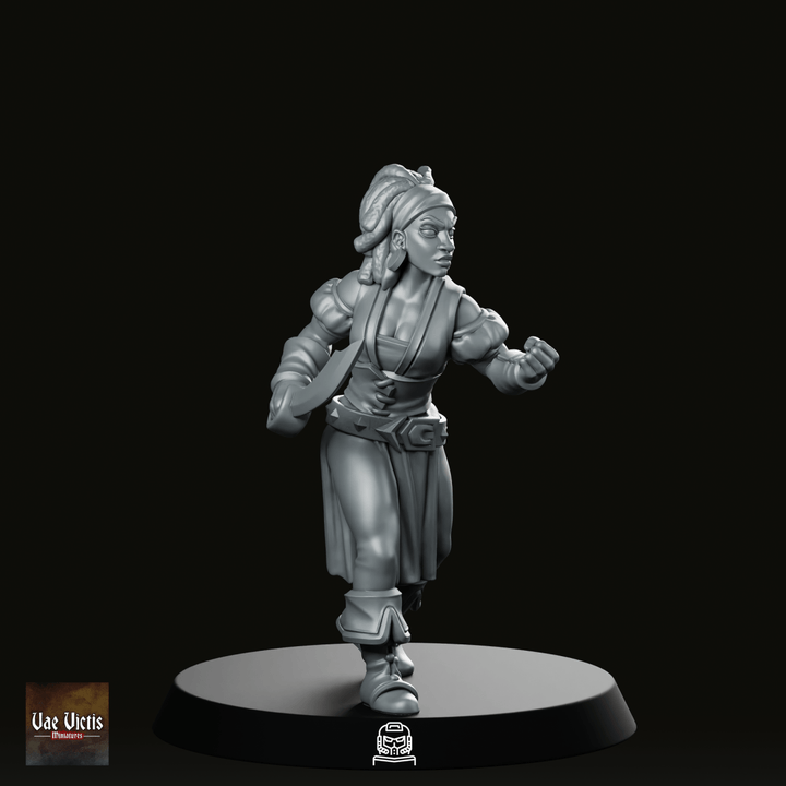 Figurine de pirate humaine, bretteuse voyou et marin