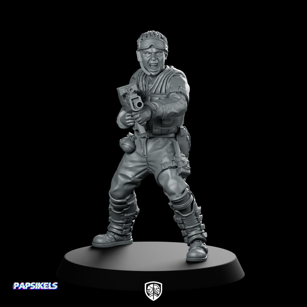 Human Resilience Fighter Josh Welch Miniature Sci-Fi Soldier