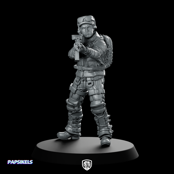 Human Resilience Fighter Kevin Miller Miniature Sci-Fi Soldier