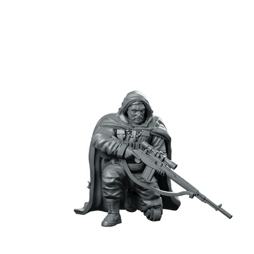 Human Sniper Code Name Guardian Miniature Stealth Sci - Fi - Papsikels Miniatures - We Print Miniatures