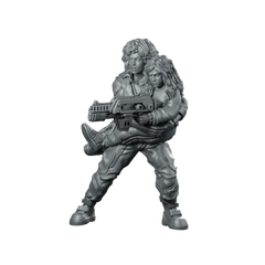 Aliens Lannie with Child Miniature Sci-Fi Heroine Miniature 360 Spin 01