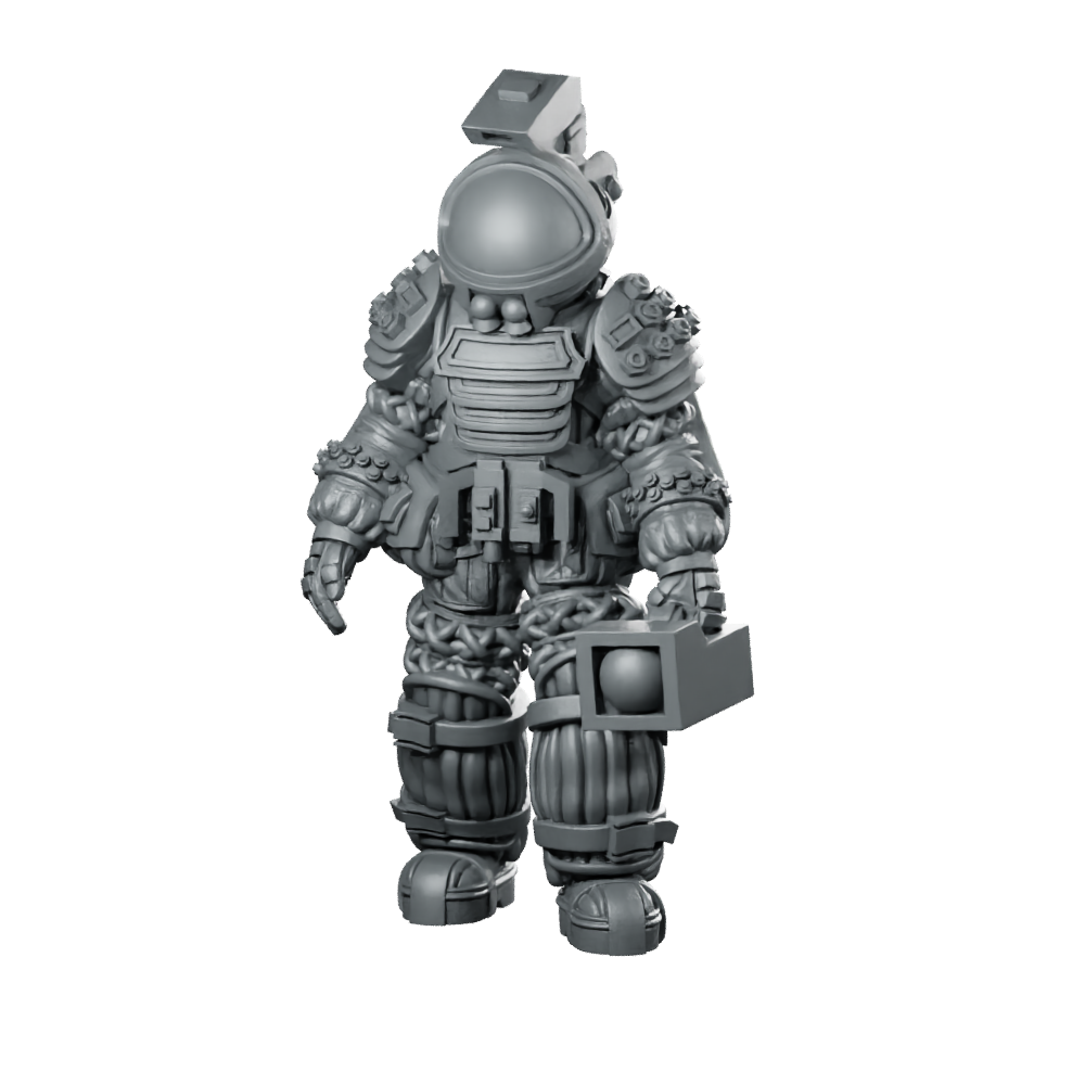 Aliens Marine Encounter Suit Delta Miniature Underwater Resin Miniature 360 Spin 01