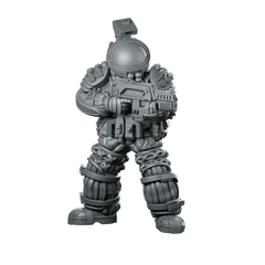 Marine Encounter Suit Alpha Miniature Sci-Fi Power-Armored Trooper Miniature 360 Spin 01