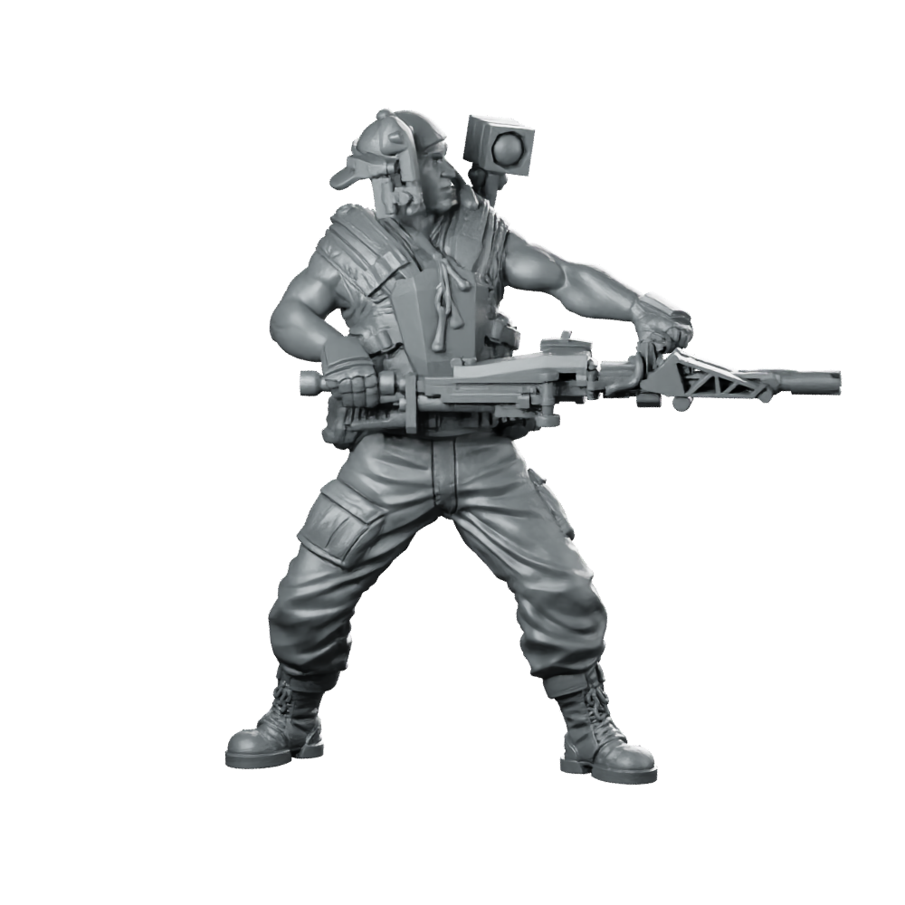 Aliens Jake Roberts Marine Miniature Sci-Fi Hero Soldier Miniature 360 Spin 01