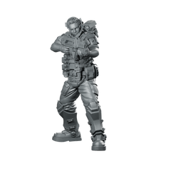 Oji Alkasid Marine Miniature Heavy Armored Sci-Fi Miniature 360 Spin 01