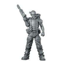 Aliens Oji Alkasid Space Marine Science Fiction Miniature Miniature 360 Spin 01