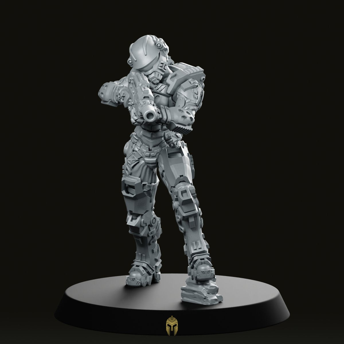 Human Space Military Heavy Infantry D Miniature -Papsikels Miniatures - We Print Miniatures