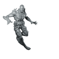 Humanoid Amphibious Man 1 Miniature Sci - Fi Underwater - Papsikels Miniatures - We Print Miniatures
