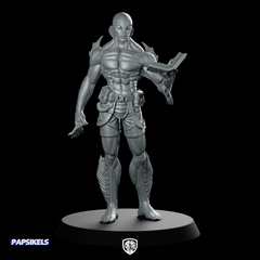Humanoid Amphibious Man 2 Miniature Alien Guardian
