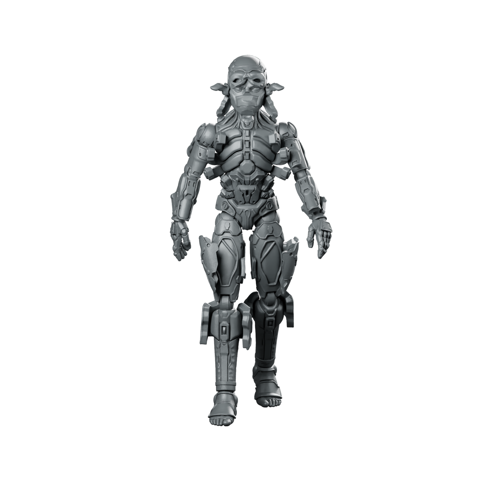 Humanoid Bot Walker Overdrive 1 Sci fi Miniature 360 Spin 01