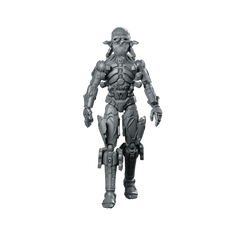 Humanoid Bot Walker Overdrive 1 Sci fi Miniature 360 Spin 01