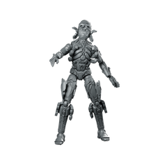 Humanoid Bot Walker Overdrive 2 Wargame Miniature Miniature 360 Spin 01