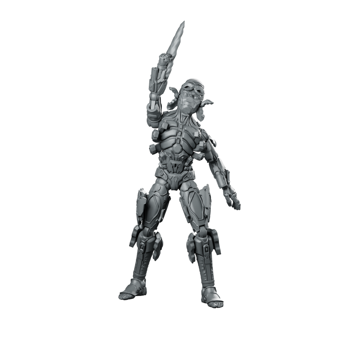 Humanoid Bot Walker Overdrive 3 Sci fi Miniature 360 Spin 01