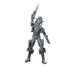 Humanoid Bot Walker Overdrive 3 Sci fi Miniature 360 Spin 01