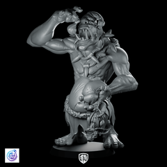 Hungry Troll Miniature Ravenous RPG Monster Brute - CastNPlay - We Print Miniatures