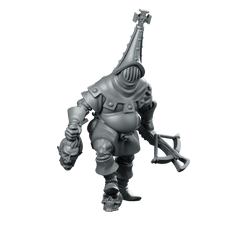 Trench Soldier Hunter Cultist Chaotic Miniature Crossbow Helmeted - Vae Victis - We Print Miniatures