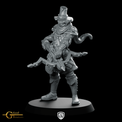 Hunter Miniature Crossbow Ranger Pilgrim Hat - Galaad - We Print Miniatures