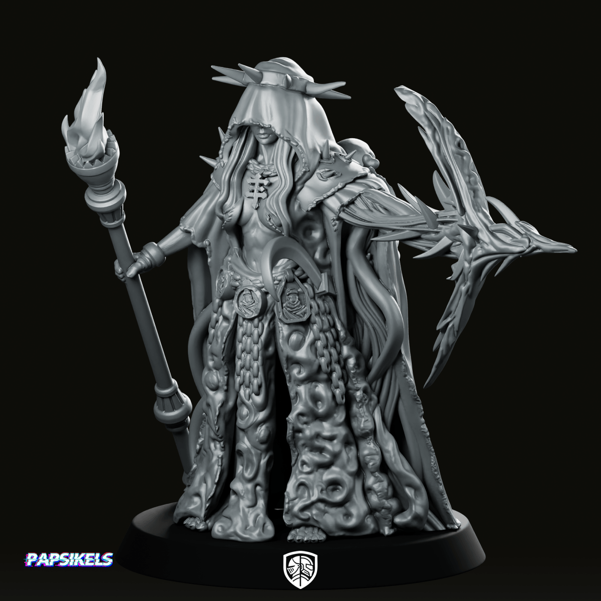 Hunter Of The Left Hand Temptation Miniature Sci - fi - Papsikels Miniatures - We Print Miniatures