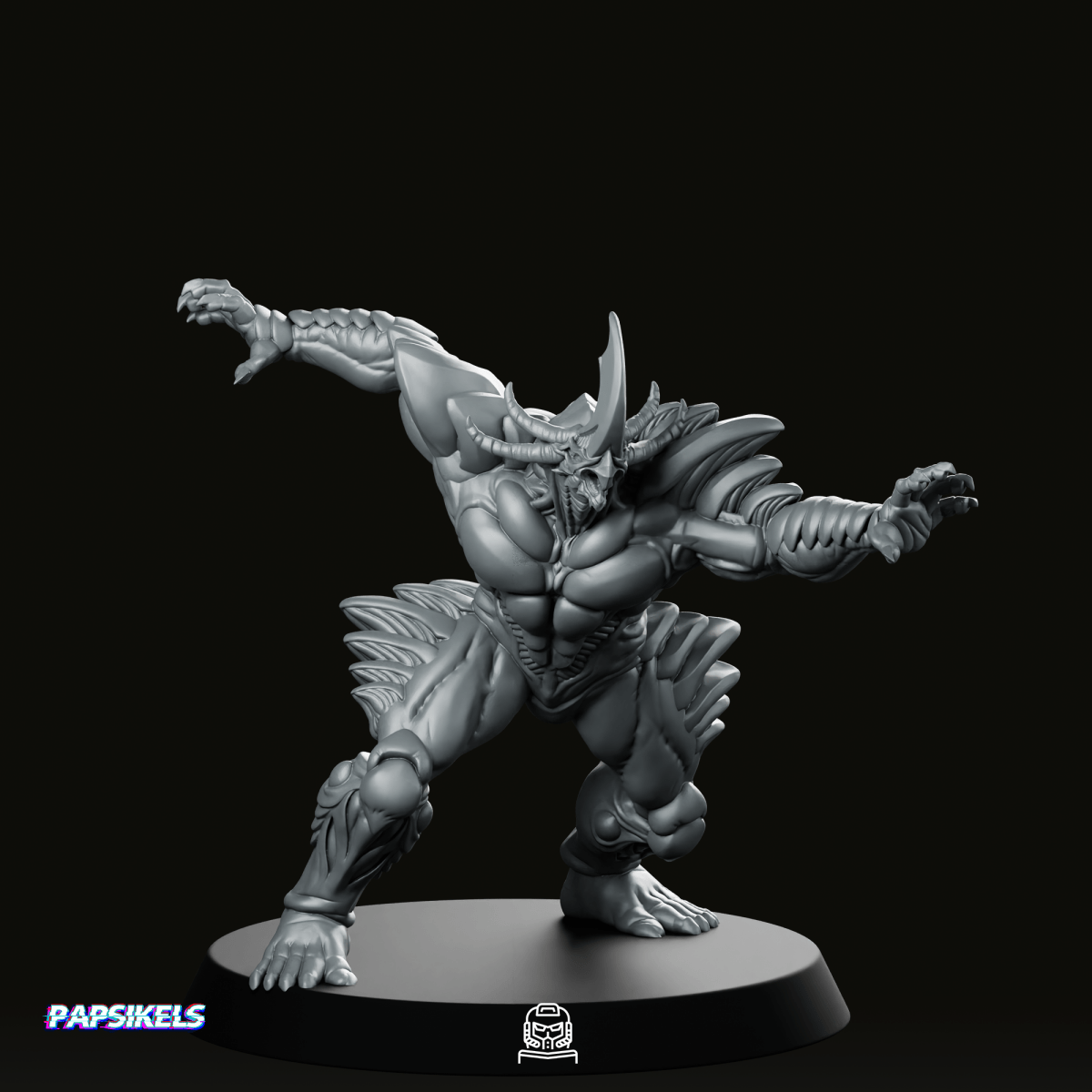 Hyper Papzinoid Gavein 2 Miniature - Papsikels Miniatures - We Print Miniatures