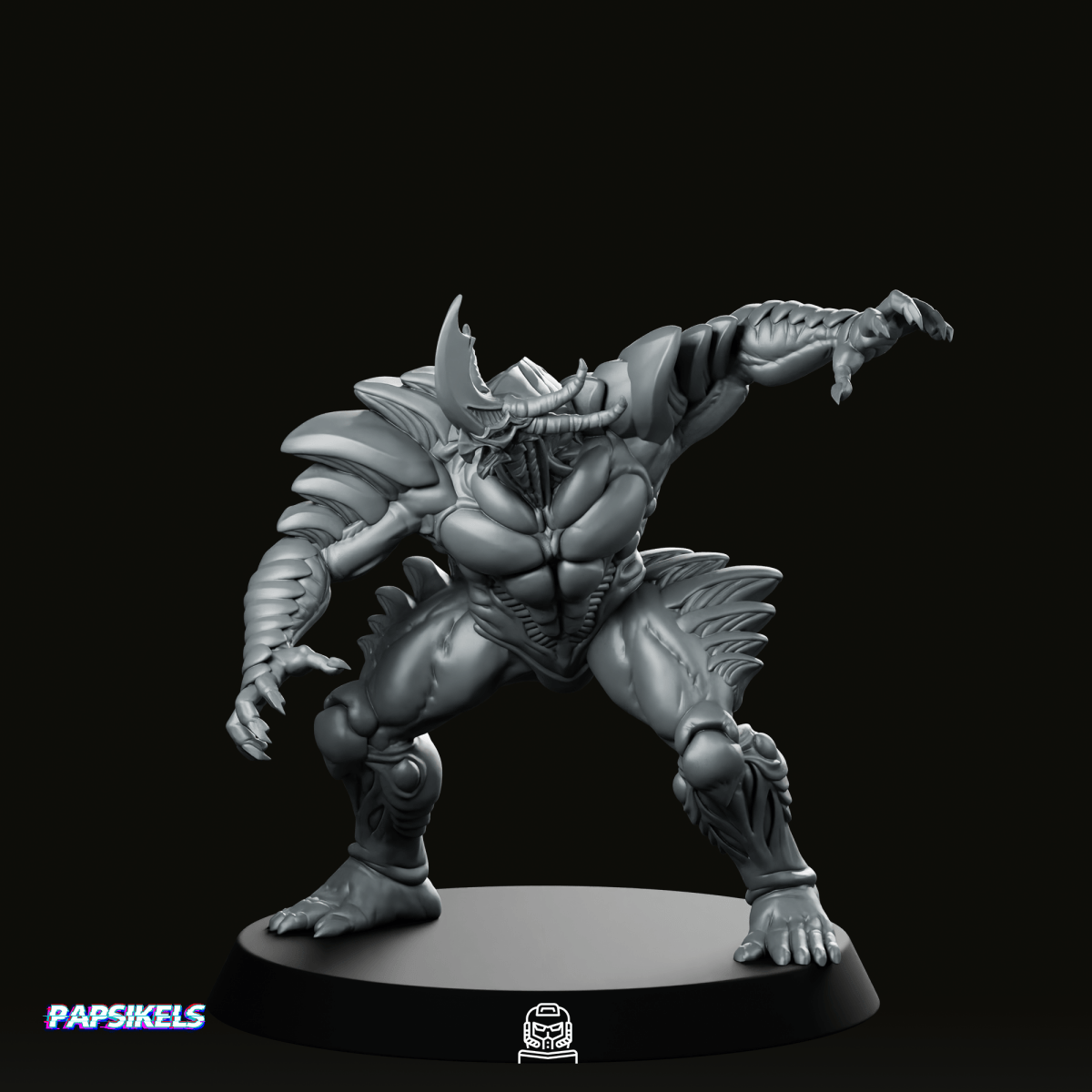 Hyper Papzinoid Gavein 3 Miniature - Papsikels Miniatures - We Print Miniatures
