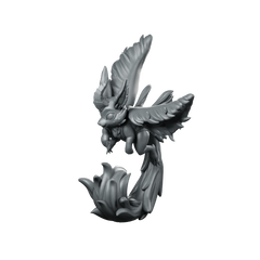 Hyrnin Miniature Winged Hybrid Sci-Fi Character Miniature 360 Spin 01