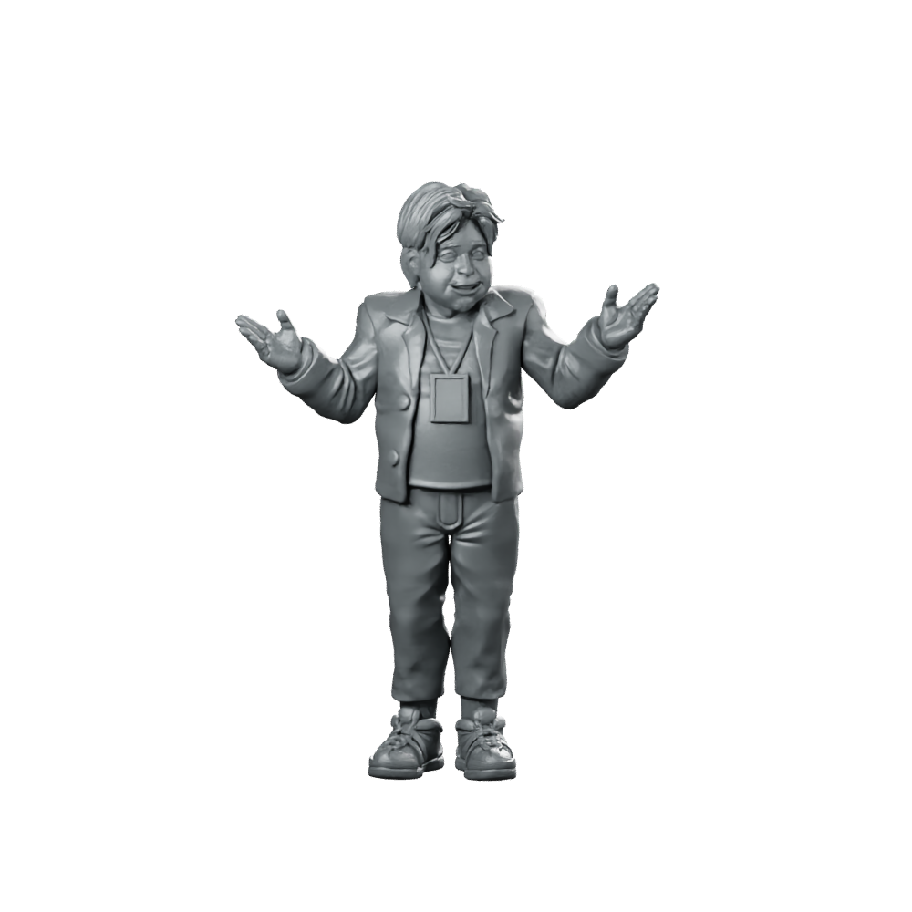 Idol Demon Hunter Manager 1 Miniature Exasperated Leader Miniature 360 Spin 01